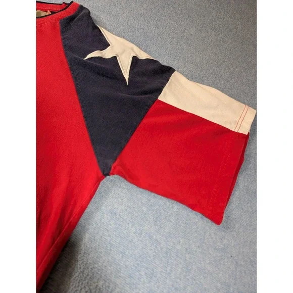Rock Point Texas Tx Pride Collection Shirt Mens XL Red Texas Flag Raglan Tee - Picture 3 of 9